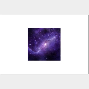 Purple Galaxy Posters and Art